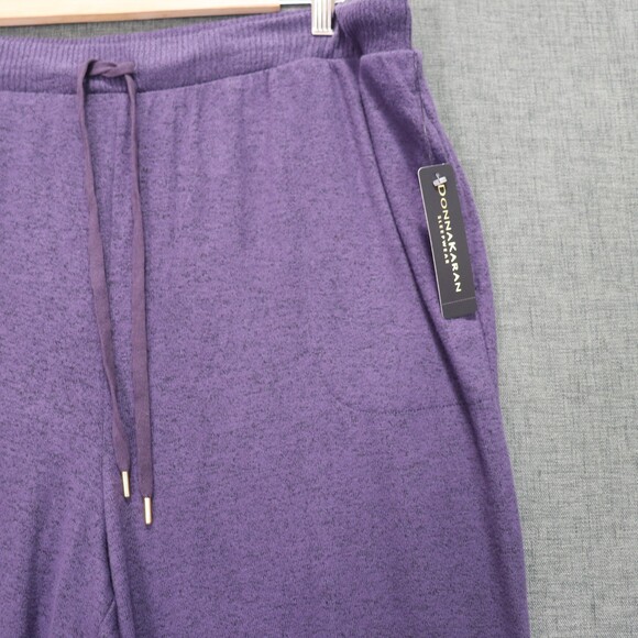 Donna Karan Sleepwear Lounge Pants Womens 2X Purple Drawstring Long New - Picture 3 of 9